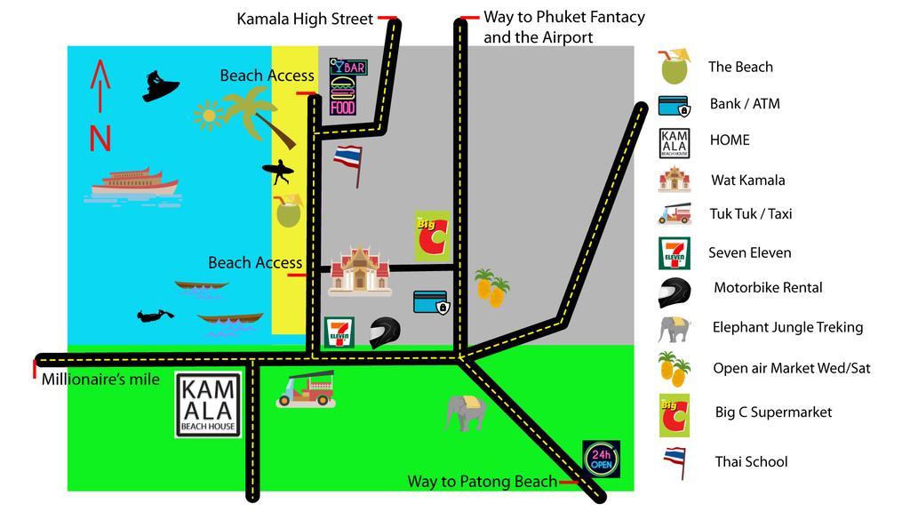 Kamala Beach House - 1 Min Walk To Beach מראה חיצוני תמונה